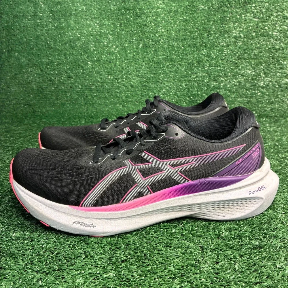 ASICS Gel-Kayano 30 PureGel FF Blast+ Stability Running Shoes Black Womens 10.5